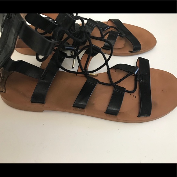 H&M Black Gladiator Sandals Size 8 (39) - Picture 4 of 7